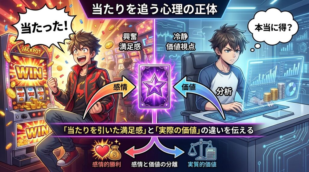 当たりを追う心理と価値のズレ