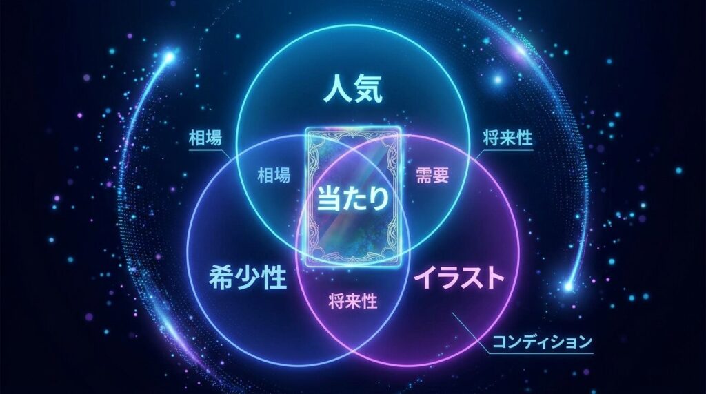当たりカードを決める人気・希少性・イラストの関係