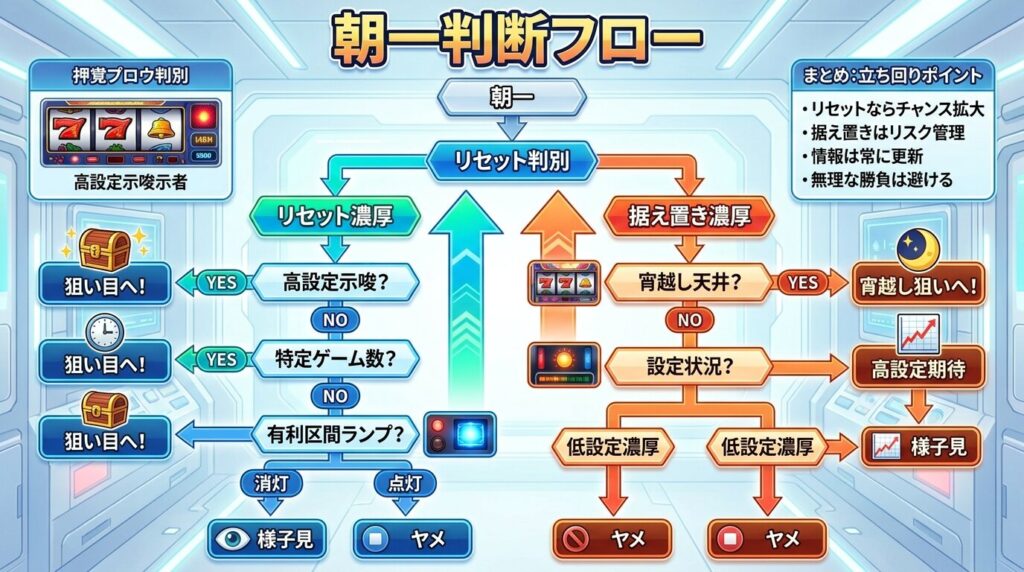 朝一判断フロー